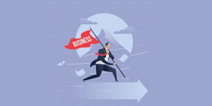 Business success illustration