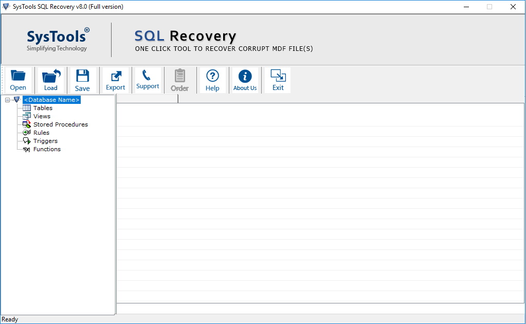 SysTools SQL Recovery